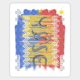 Philippine Flag / Baybayin word Tadhana (Destiny) Magnet